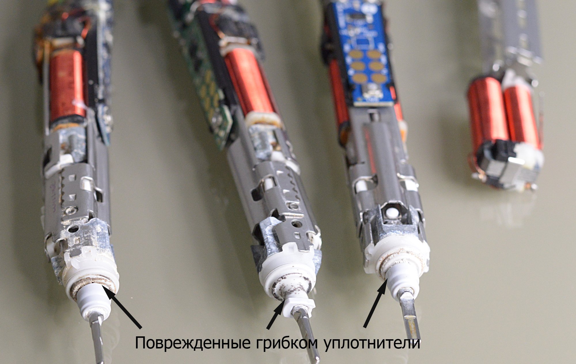 Уплотнители зубных щеток Филипс - грибок